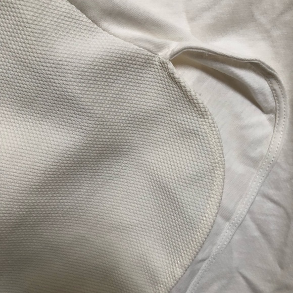 NWT ZARA BASIC Cream Embellished Top (Size L) - Picture 5 of 5